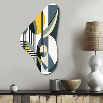Eloisa - Modern Midcentury Boomerang Shape Asymmetric Metal Wall Art