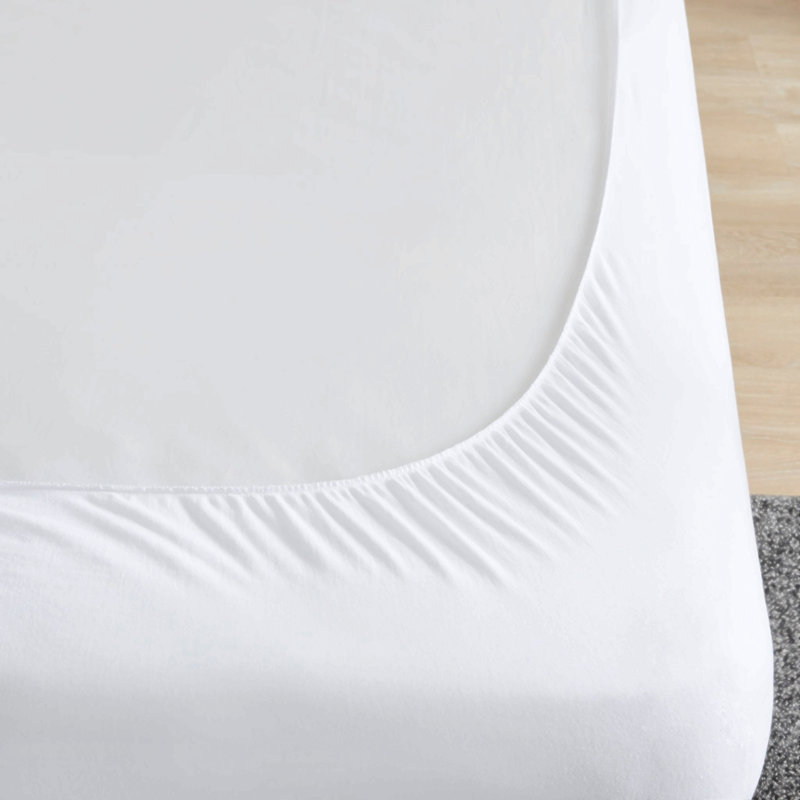 Protège-matelas matelassé en coton percale