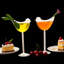 Ensemble de 4 verres à cocktail 5 oz