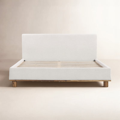 Linen Upholstered Platform Bed