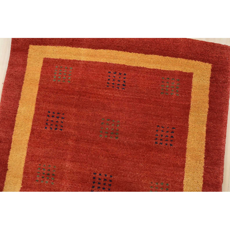 Roxa One-of-a-Kind 2'7'' X 10' New Age Wool Area Rug in Red