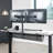 VIVO Black 44" Clamp-on Under Desk Cable Net, Mesh Cable Management