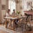 Chardee Upholstered Dining Chairs Faux Leather Waterproof Side Chair with Metal Frame-1629585641