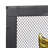 Aashay Bronze Metal Sculpted Relief Single Panel Tree Fireplace Screen with Curved Mesh Netting