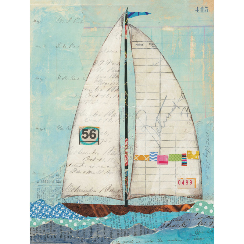" At The Regatta IV ", 48" H x 36" W