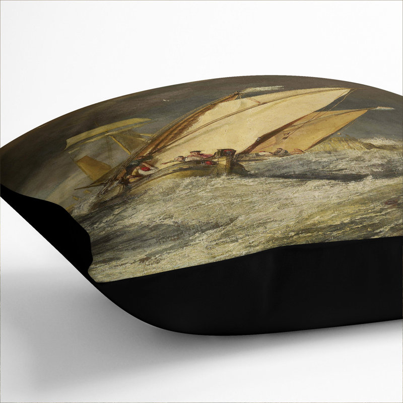 Square Cushion, 55cm H x 55cm W x 20cm D, Black