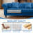 2-Piece Tufted Upholstered Chesterfield Standard Sofa Couch Accent Chair Living Room Set-1284729809