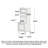 Nordic Solid Wood Storage Pantry Narrow Cabinet-112801947