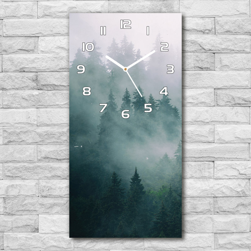 Jackline Glass Wall Clock, Grey/White