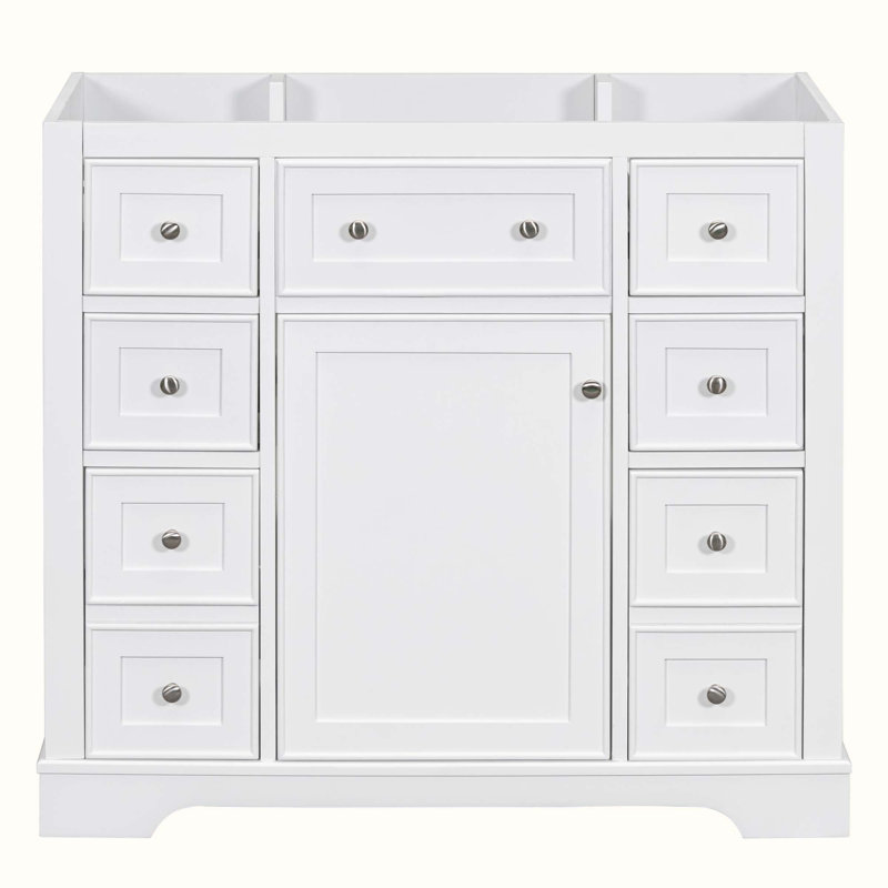 35,6 base de meuble-lavabo simple seulement, Blanc