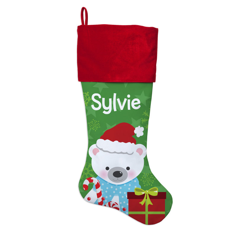 Personalized Polar Bear Stocking, Yes