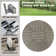 Patio Aluminum Round 60" Dining Table With Removable Lazy Susan and Umbrella Hole for 6 Person