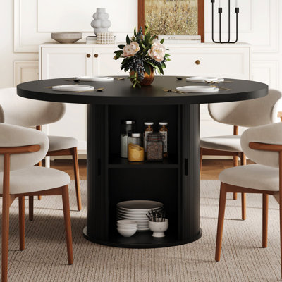 Table de salle à manger pour 4 personnes avec rangement intégré pour les cuisines et les salons