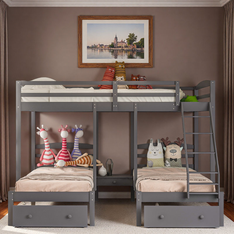 Bunk Bed With 3 Drawers