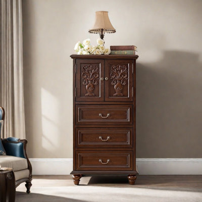 Rustic American style multi-purpose accent cabinet