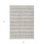 5' X 8' Beige Quatrefoil Washable Indoor Outdoor Area Rug
