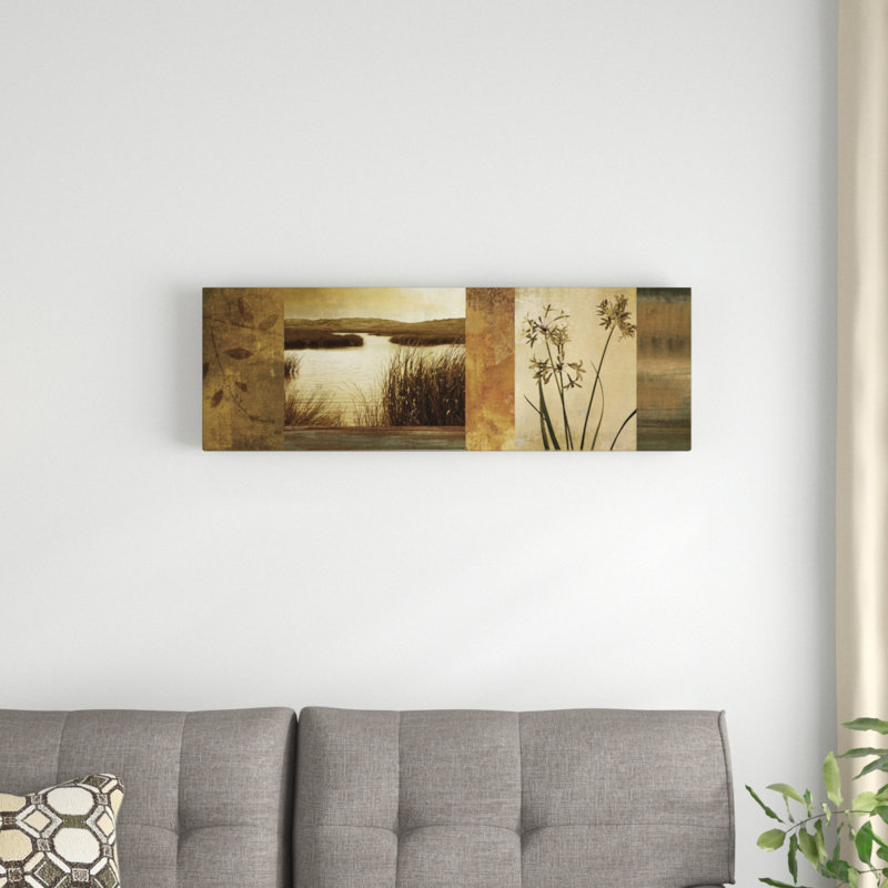 « laguna i », impression sur toile, H 12 po x l 36 po x P 1,5 po, Toile avec cadre noir