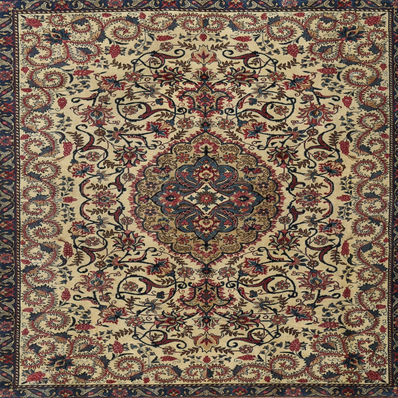Ceballo Oriental Indoor Rug, Square 6'