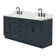 Tidworth 72'' Solid Wood Double Bathroom Vanity with 1.5'' Carrara Marble Top, Rectangular Sinks