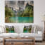 Mountain Lake Panorama - impression d'art graphique-35121720-35121722