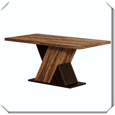 Chic Table X Shaped Solid Balanced Rustic Design