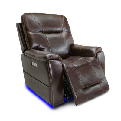 Leather Home Theater Seat with Cup Holder