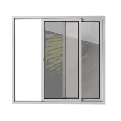 Patio Exterior Metal-Plastic Sliding Doors Patio 8166 White Silk 72 x 80 Left active door Tempered Clear Glass Bypass Door
