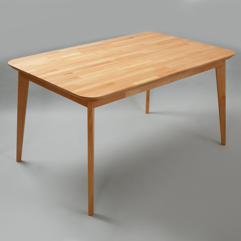 Dantzler solid wood dining table, H75 x L140 x W90cm, Beech Heartwood