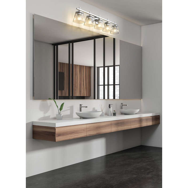 Burko 5 - Light Dimmable Vanity Light, Chrome