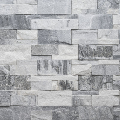 Carrelage mural en pierre naturelle à panneau divisé 9 po x 24 po Stonecrest