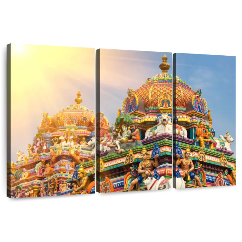 Temple Adella Sunny Kapaleeshwarar, H 32 po x l 50 po
