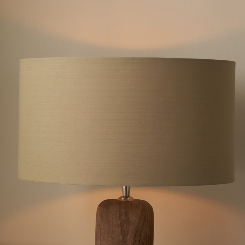 Drum Lamp Shade ( Screw On ), 17cm H x 30cm W x 30cm D, Taupe