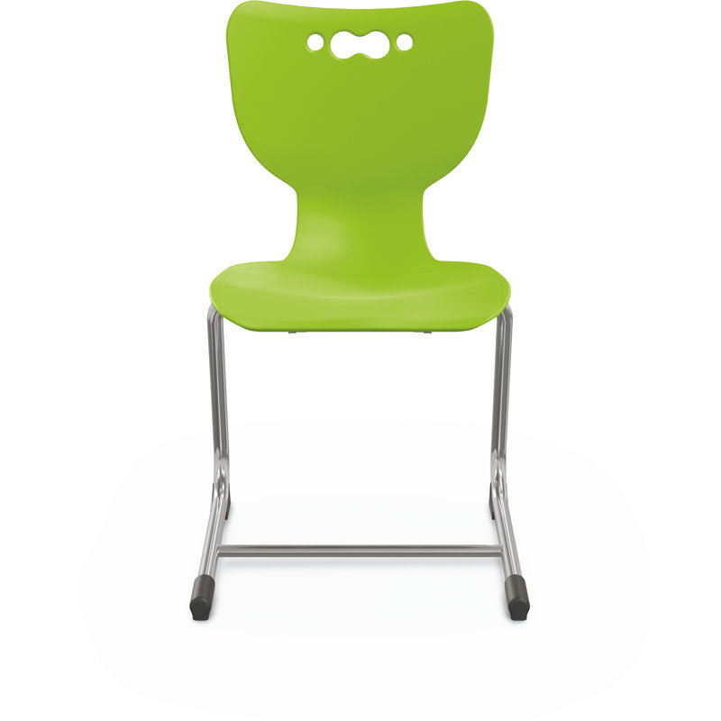 Chaise de classe en porte-à-faux Hierarchie, Chaise 18 po, Vert