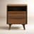Cura American Black Walnut Wood Nightstand