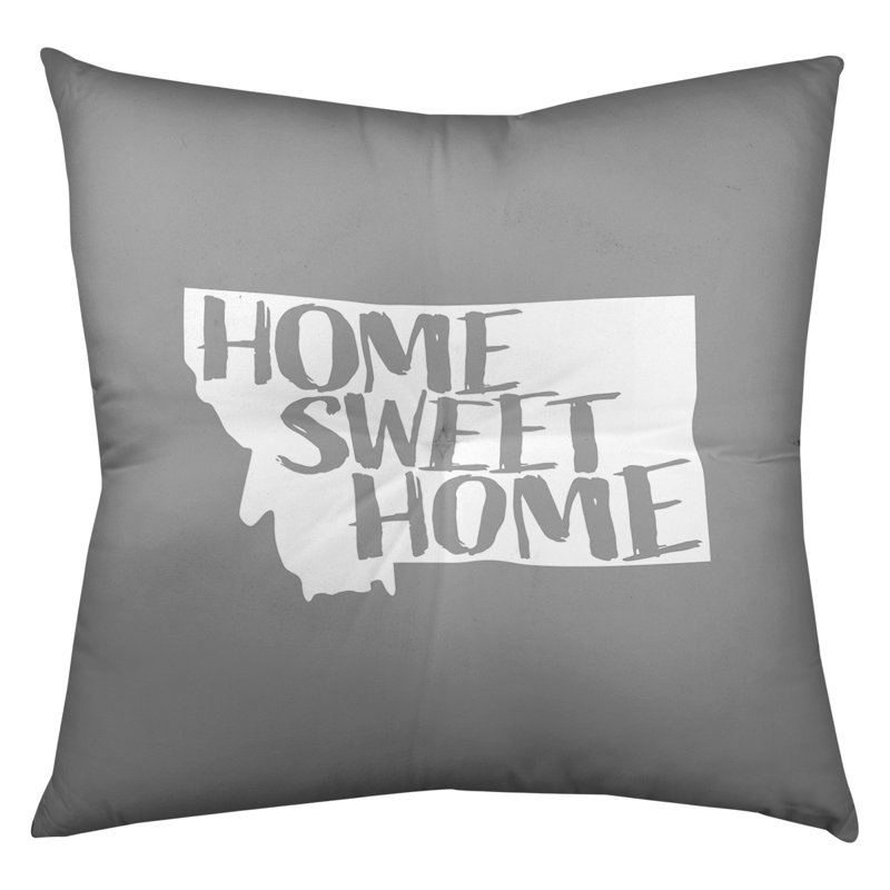 Coussin de sol touffeté home, 26 po x 26 po, Gris, Montana