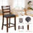 Japhet Upholstered Counter Stool with Solid Wood Frame-619348141