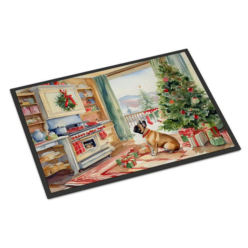Paillasson Bouledogue français Junya DAC3794, L 24 po x L 36 po