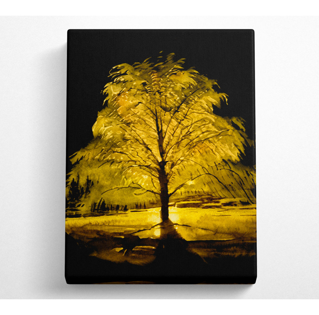 Der goldene Baum - Kunstdrucke auf Leinwand - Wrapped Canvas