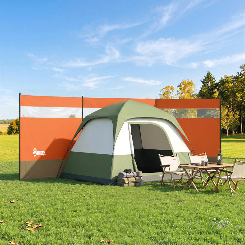 Tent, Orange/Khaki