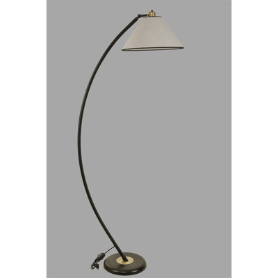 Lampe sur pied de style scandinave, gris clair, hauteur réglable 67,0 pouces | Corps en métal durable avec peinture électrostatique séchée au four | Douille E27 (40 W maximum) | Design moderne pour le salon, la chambre à coucher et le bureau