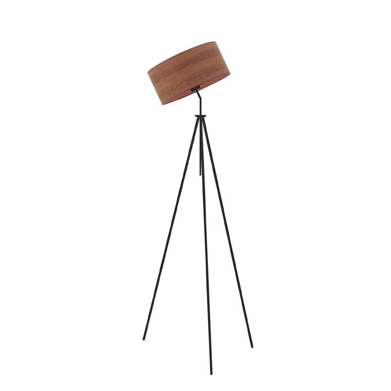 Campton 145cm Tripod Floor Lamp, Black, Brown