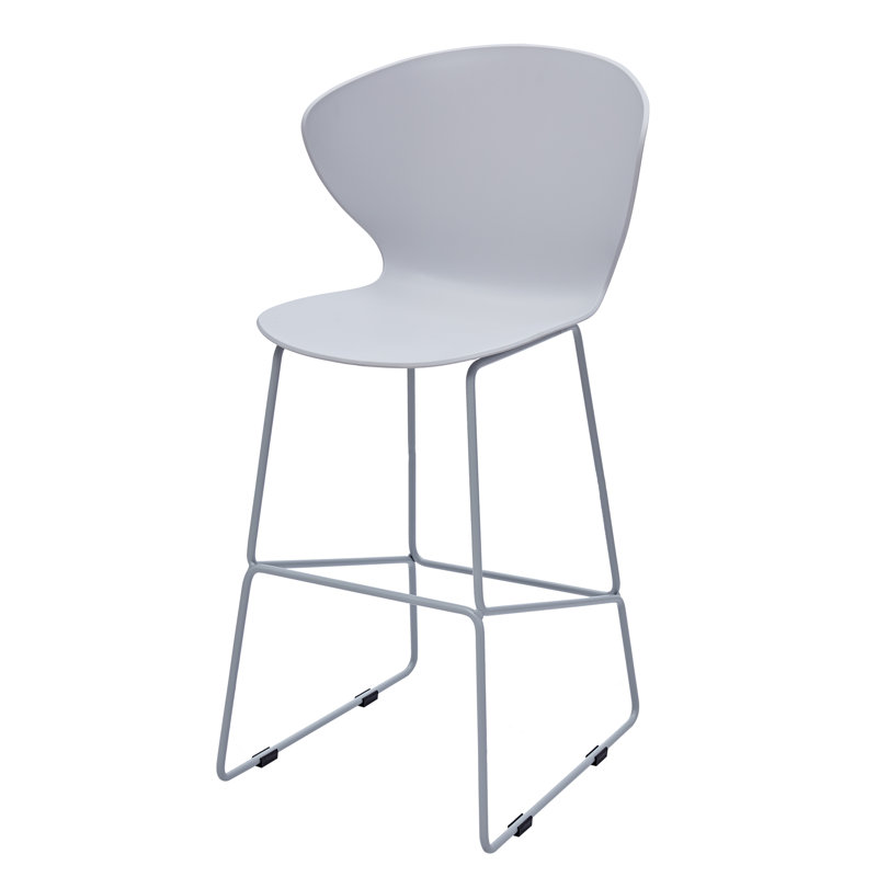Tabouret de bar et de bar Varvara, Gris clair, Tabouret de bar (siège d’une hauteur de 30 po)