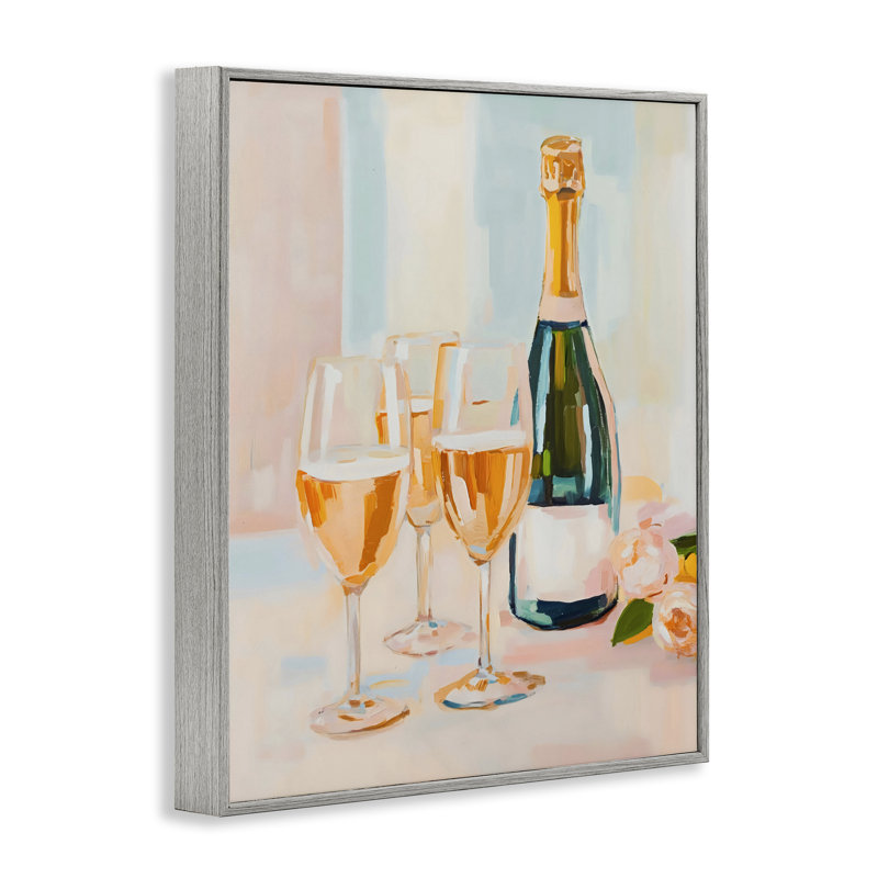 Giclée encadrée Champagne, Giclée de ferme grise encadrée, 20 x 16