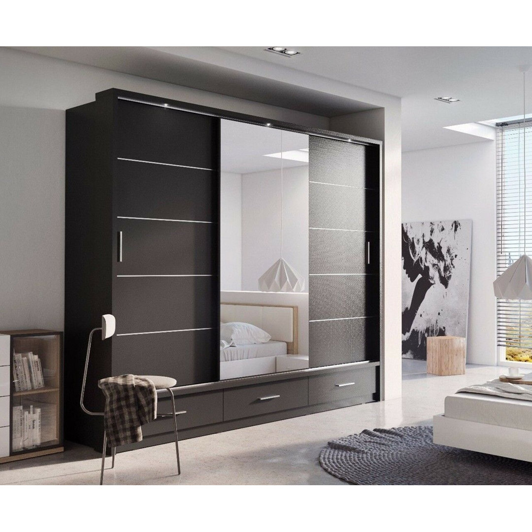 Deming 3 Door Sliding Wardrobe