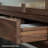 Elegant wooden TV cabinet, sleek drawers.