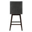 Tabouret de bar et de comptoir pivotant en cuir véritable Zahara Neri-130790501-117480005