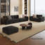 Coussin modulaire en mélange de polyester noir-10220422-10220419
