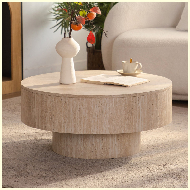 Table basse 27,56 po Travertine Beige