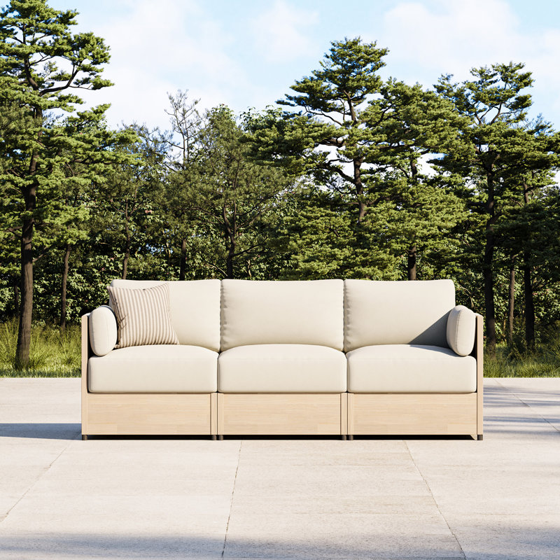 Canapé modulaire d'extérieur 3 pièces