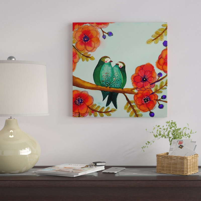 « plum bells », reproduction sur toile tendue, H 14 po x l 14 po